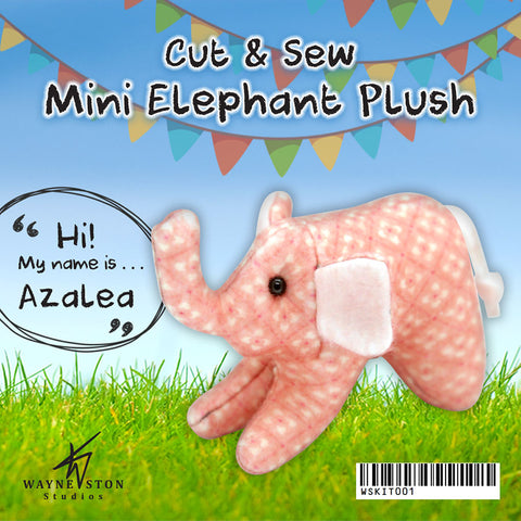 Cut & Sew Mini Elephant Plush