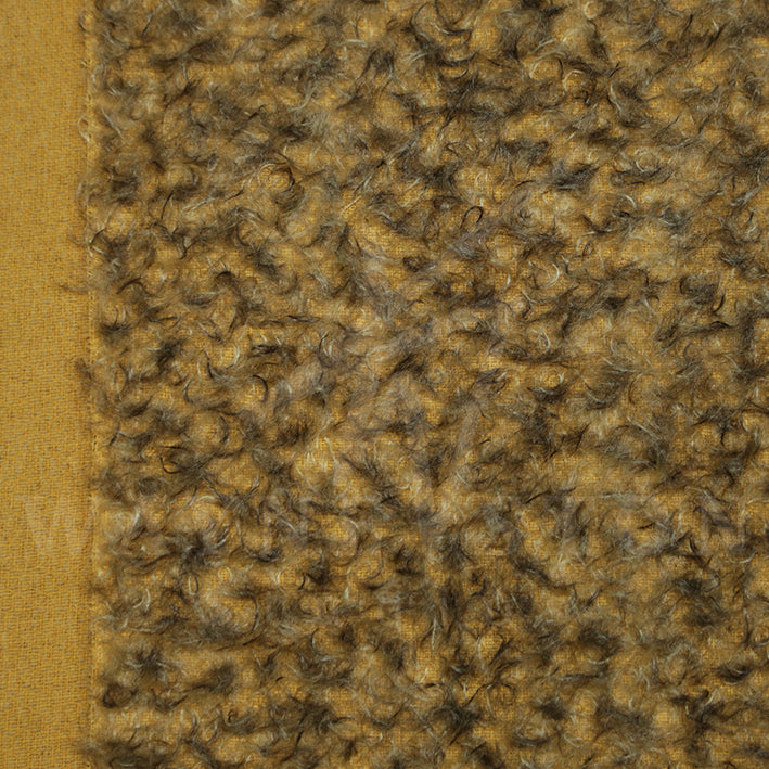 Mohair - Curl Orange Brown Tip, 15mm