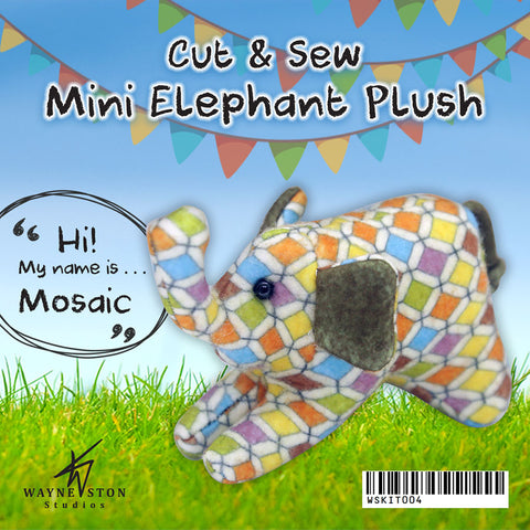 Cut & Sew Mini Elephant Plush