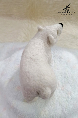 Beginner (3-Day Workshop) --- Needle Felt Polar Cub by Wayneston Bears