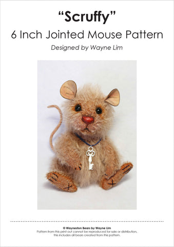 Scruffy the Mouse E-Pattern by Wayneston Bears