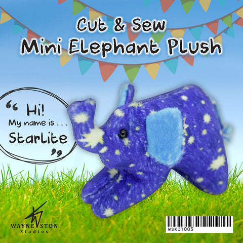 Cut & Sew Mini Elephant Plush