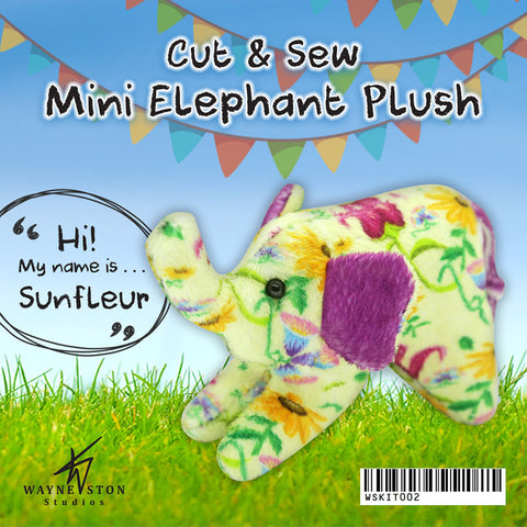 Cut & Sew Mini Elephant Plush