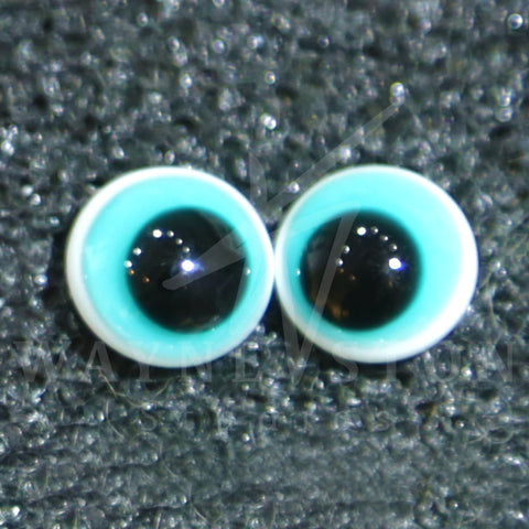 Japanese Coloured Glass Eyes - Straight Wire