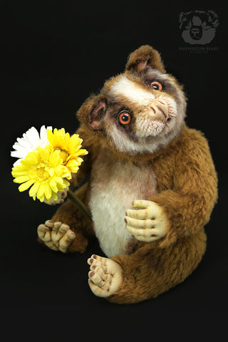Artist Bear, Snickers the Slow Loris by Wayneston Bears