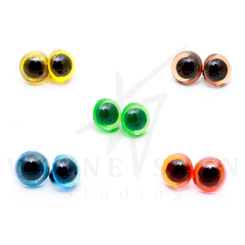 Coloured Plastic Eyes with Loops