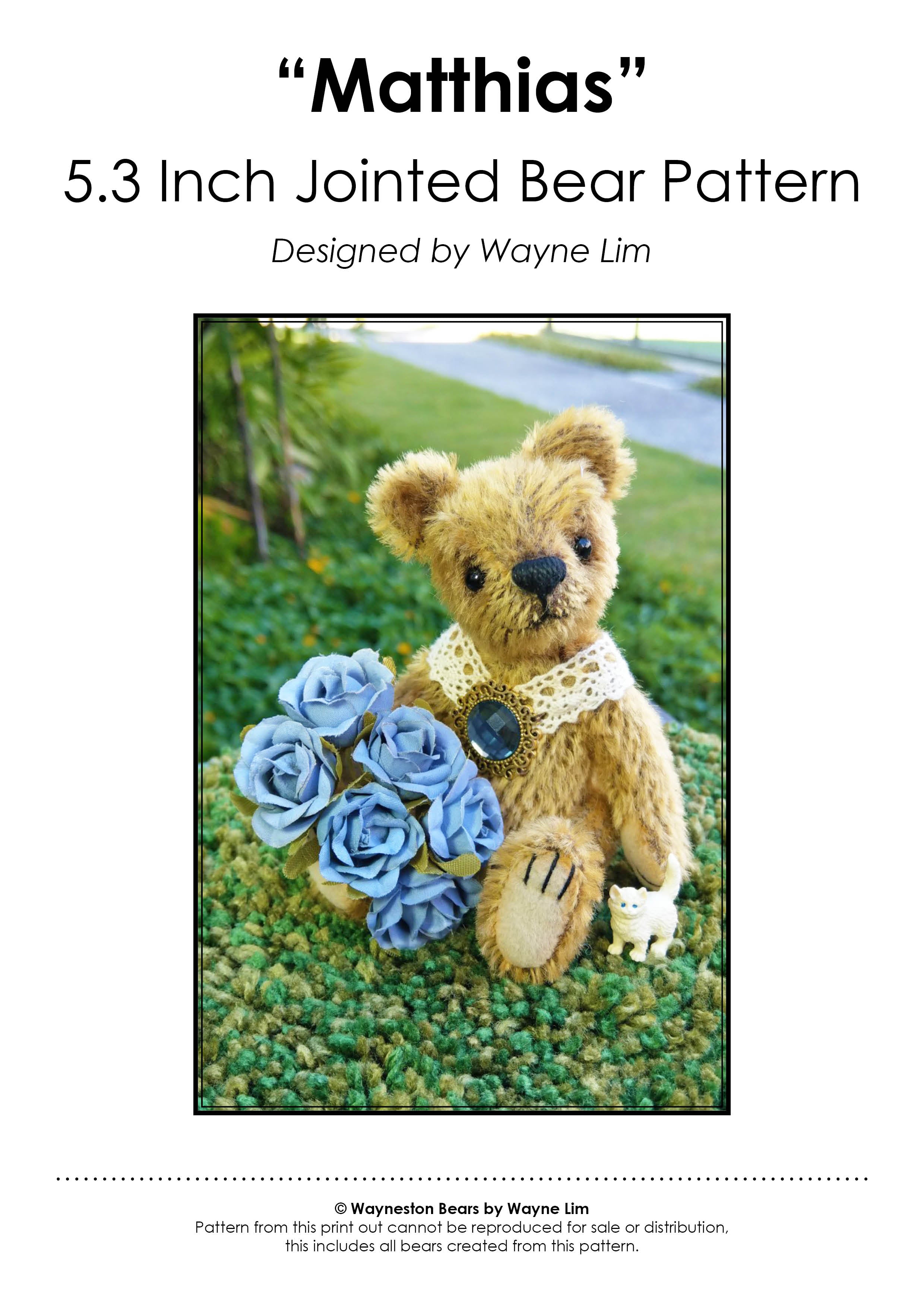 Keepsake Bear Pattern - PRINTED