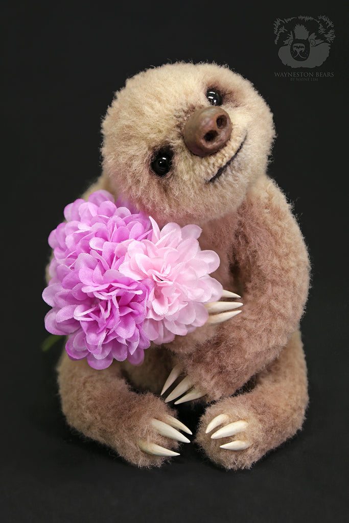 Artist Sloth, Sweet Pea by Wayneston Bears