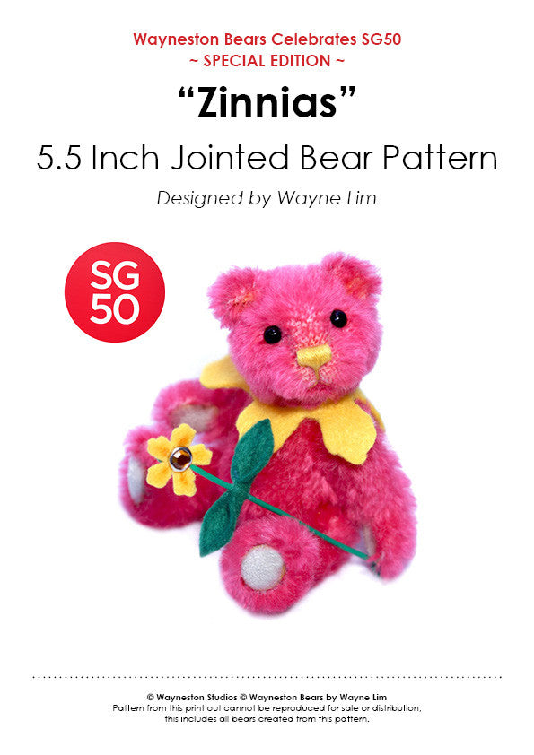 Wayneston Bears - Zinnias E-Pattern